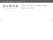 Tablet Screenshot of evokemediaservices.com